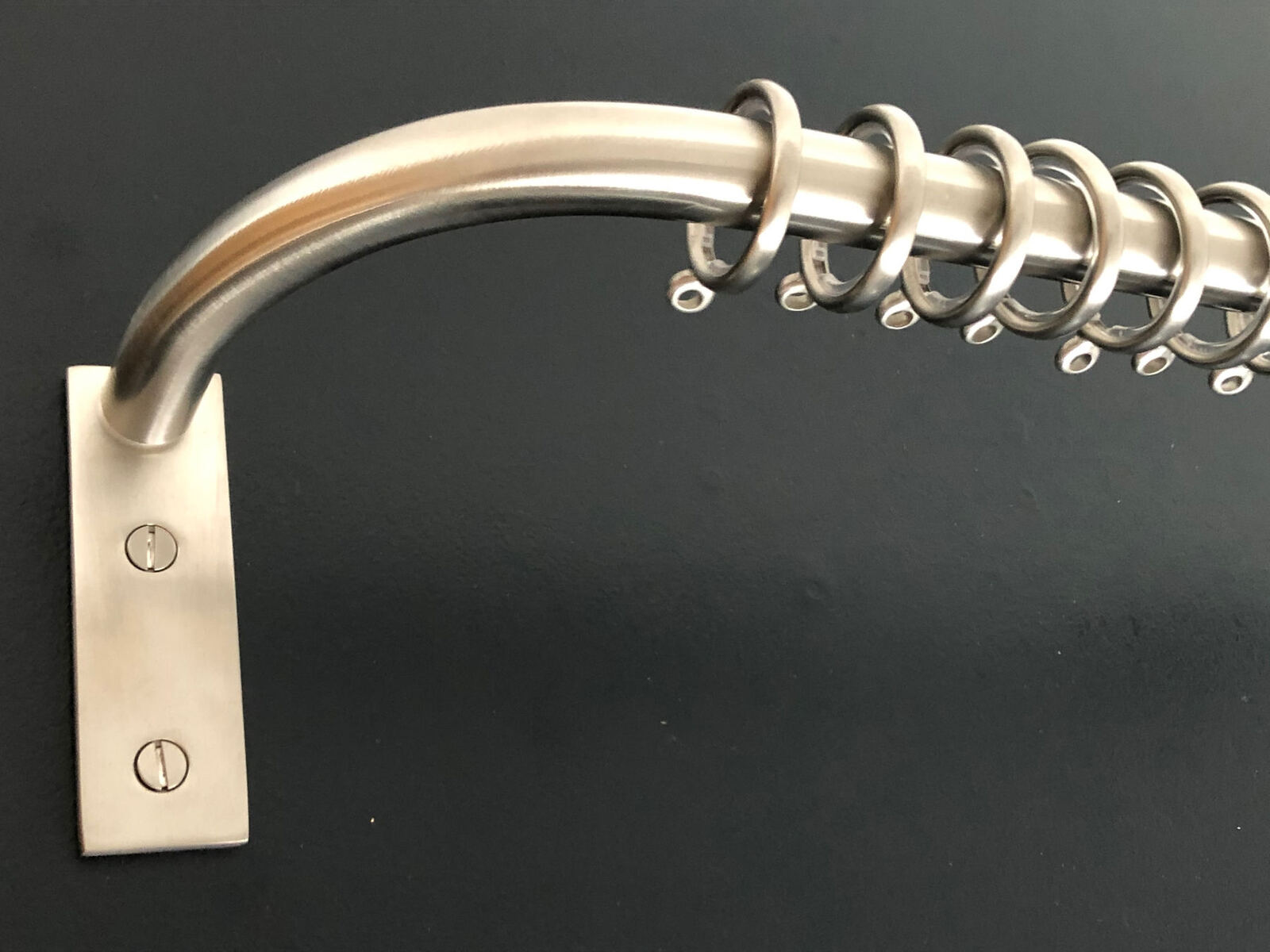 French pole finished in Satin Nickel