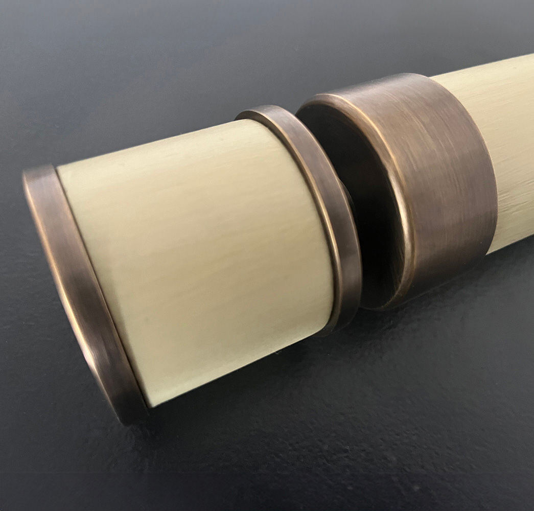 Hand-Painted Wood curtain poles