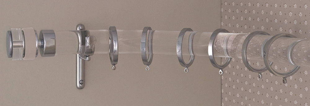 Acrylic bay pole custom made to exact dimensions