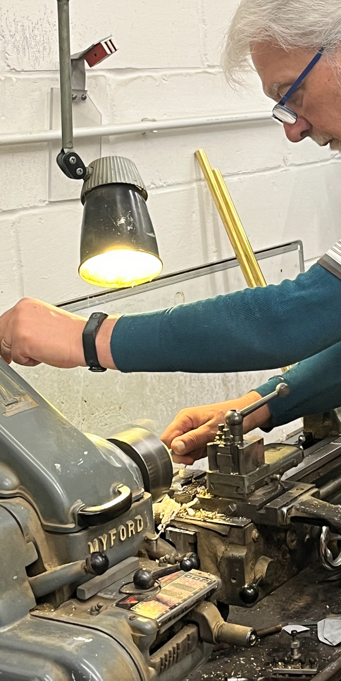 Engineer at work in the Jago Designs workshop