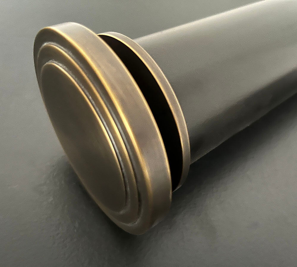 Metal curtain poles