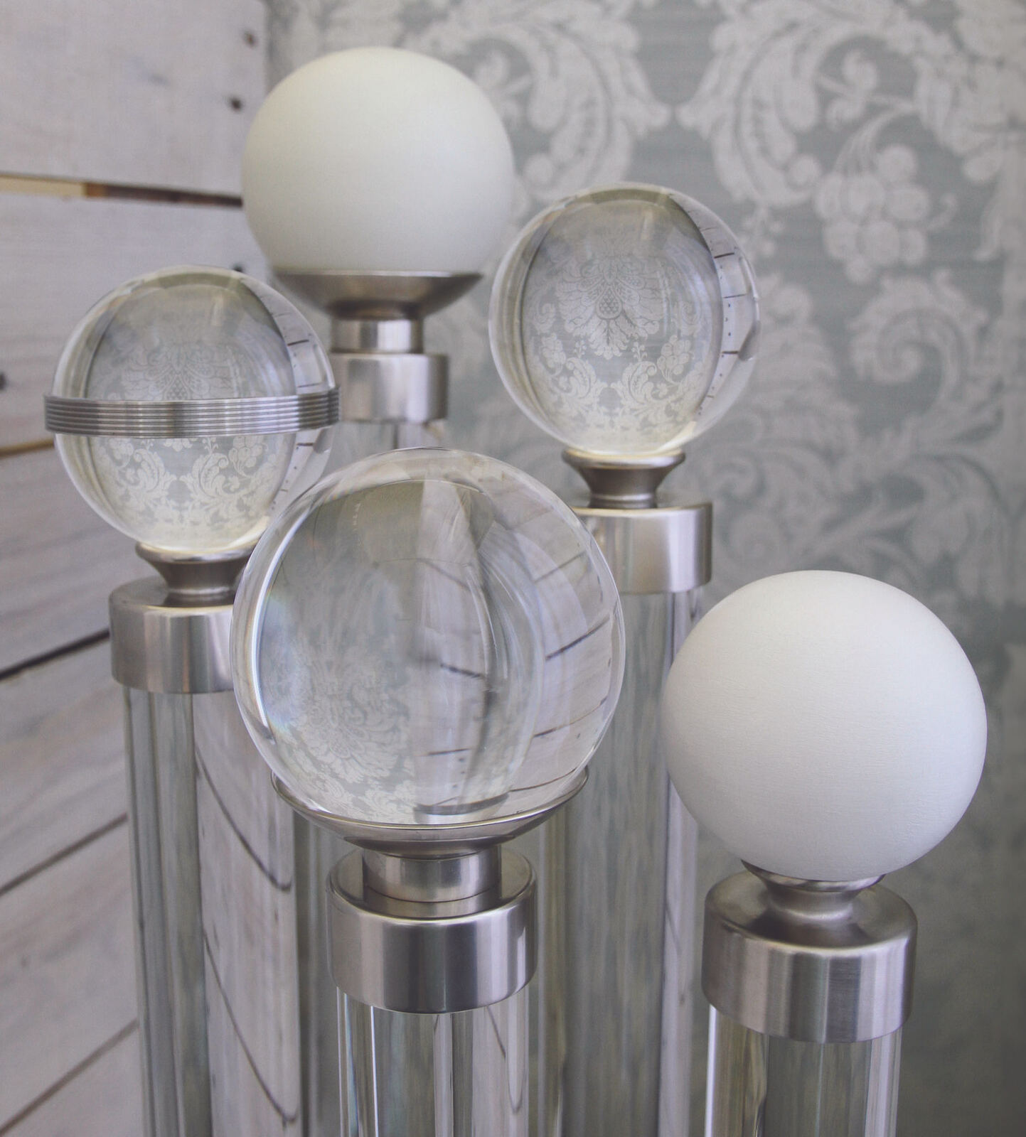 Acrylic ball finials