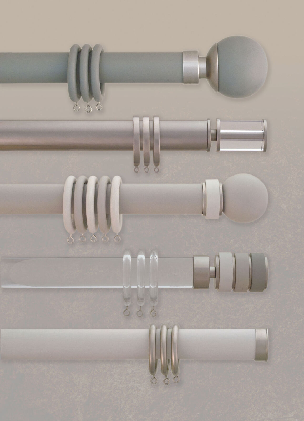 Combine designs and finishes for a unique look